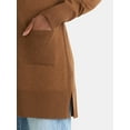 thumbnail image 4 of Time and Tru Women’s Longline Button Front Cardigan Sweater, Lightweight, Sizes XS-XXXL, 4 of 5