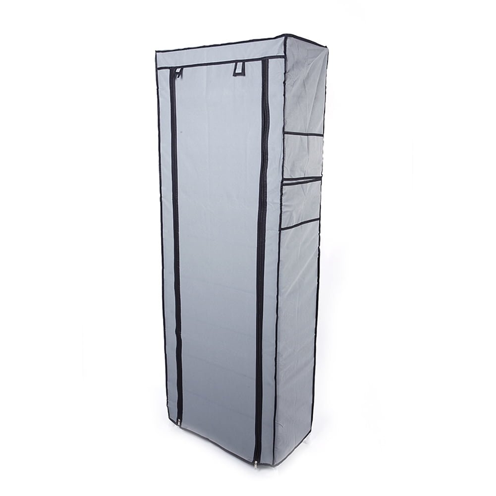 Private Jungle Shoe Rack Portable Shoe Storage, Independent Shoe Rack with Non-Woven Cover, Gray