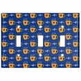 thumbnail image 2 of Metal Light Switch Wall Plate Outlet Cover (Coffee Espresso Mocha Cup Purple Heart Navy Blue - Triple Toggle), 2 of 2