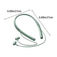 thumbnail image 3 of ¡Gran Descuento!, Nuevos auriculares inalámbricos Bluetooth con banda para el cuello y diseño para colgar en el cuello y soporte para tarjetas para deportes y llamadas Akmoler, 3 of 9