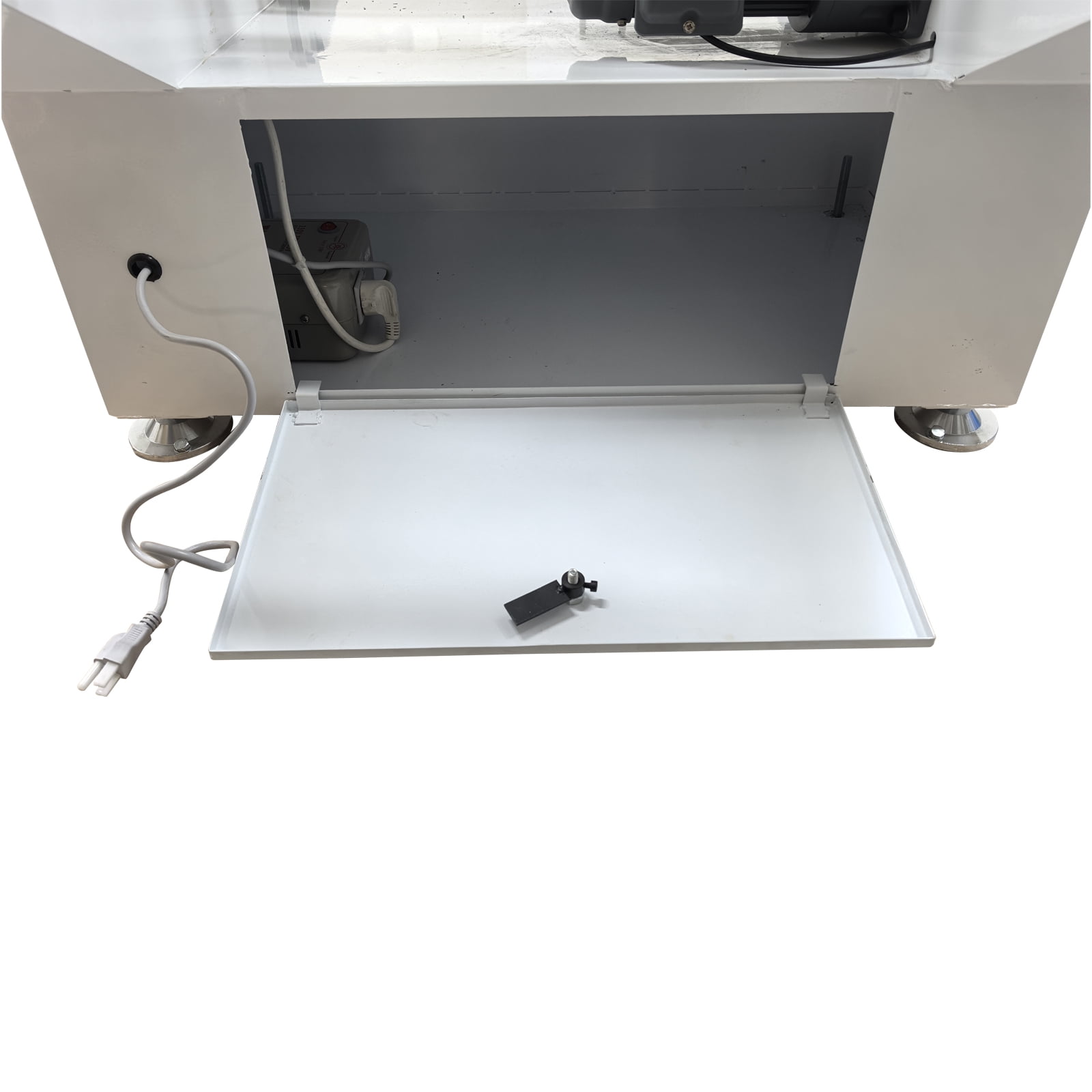 17.72in Thermal Roll Laminator Steel Roller Laminating Machine 110V 0~15m/min with Conveyor Belt and Winding Mechanism