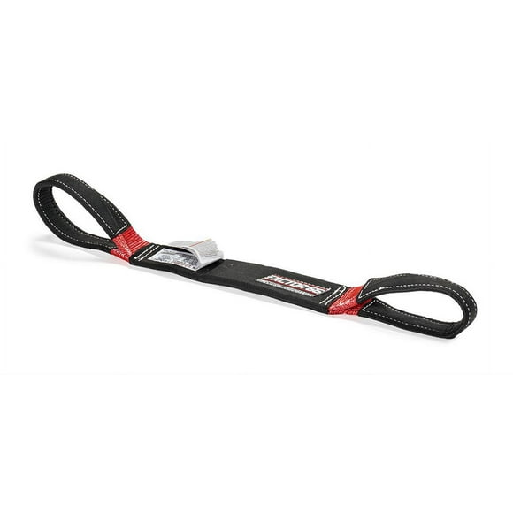 Factor 55 Tow Strap 00079 Tree Saver; 3 Foot X 3 Inch; Black And Orange; Polyester Webbing Material