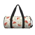 thumbnail image 2 of Sigee Cartoon Flat Mushrooms Printed Multi-compartment Sports Gym Bag for Men and Women Large Capacity Travel Bag, Overnight Bag, 2 of 8