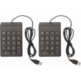 thumbnail image 5 of Number Keypad, Wired Number Pad Plug and Play 4.9ft Line 18 Keys Quiet Typing for Office (2 Pieces), 5 of 5