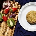 thumbnail image 3 of Rectangular Handwoven Fruit Vegetable Basket Tray With Two Handle Wicker Picnic Food Dishes Drying Hollow, 3 of 11