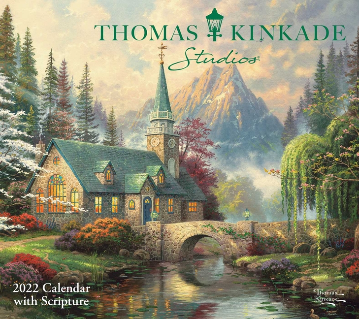 Thomas Kinkade Studios 2022 Deluxe Wall Calendar With Scripture Other Walmart Walmart