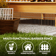 Dig Defence Dog Fence No Dig Barrier Fence Panels for Pets Yard Protection 15 Pack XL up to 30 ft