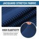 thumbnail image 4 of Funda de silla oficina resistente al agua estirable Cubierta de asiento dividida  Azul marino L Gloria  Fundas traseras marrones, 4 of 8