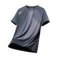 thumbnail image 2 of XIAOCHA Diagonal Stripe Print Athletic Tee For Men Crew Neck Short Sleeve Running T Shirt, 2 of 4