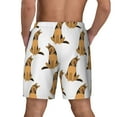 thumbnail image 4 of Balery German Shepherd Dog Mens Swim Trunks Swim Shorts for Men Quick Dry Inseam Beach Shorts with Compression Liner Pocket-X-Large, 4 of 9