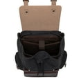 thumbnail image 3 of KAUKKO Mochila de Lona Vintage-Gran Capacidad, Multifuncional Durable Mochila para Exteriores-NEGRO, 20L, 3 of 4