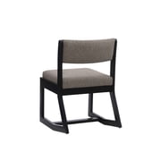 Linon Sutton Modern 2-Position Sled Base Lounge Chair, Beechwood with Stone Fabric