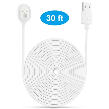 

Power Cord for Arlo Ultra 4K UHD Magnetic Chanrging Cable Waterproof Without Plug for Indoor and Outdoor Use 6M/9M 1pcs White