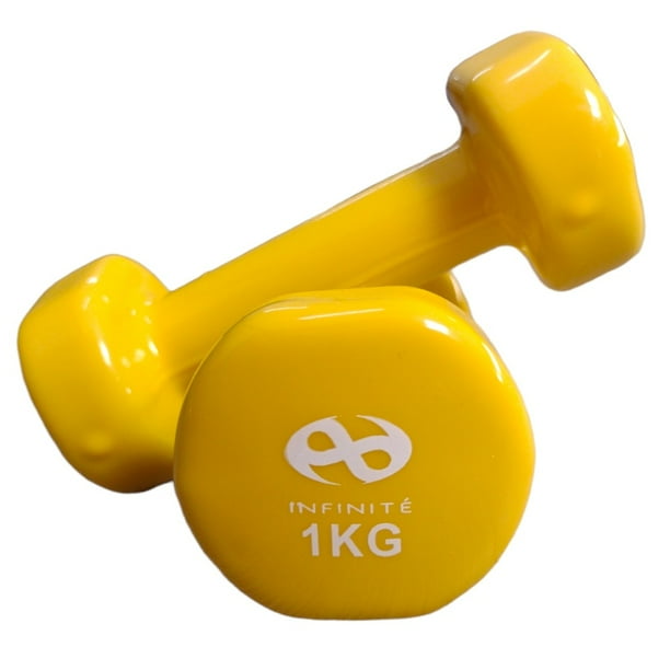 Par de Mancuernas Profesionales forro de Vinil 1kg