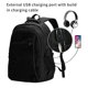 thumbnail image 2 of Balery Black Mochila con carga USB para hombre y mujer - Mochila impermeable y antirrobo para portátil con puerto USB para viajes, trabajo, estudios y universidad, 2 of 7