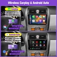 thumbnail image 3 of Radio de coche Leadfan de 64 GB con Carplay Android Auto para Toyota Corolla 2009-2013, 3 of 7