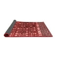 thumbnail image 2 of Ahgly Company Indoor Round Abstract Red Modern Area Rugs, 5' Round, 2 of 4
