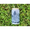 thumbnail image 5 of Color Changing Mushroom Beer Can Glass | Boho Mushroom Coffee Glass, 5 of 9