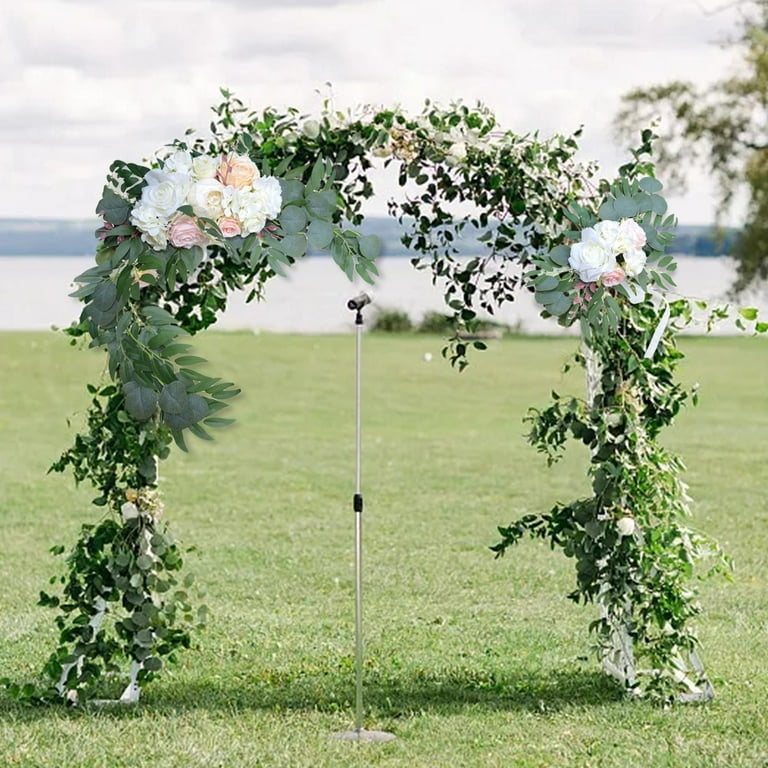 Wisteria/Rose/Eucalyptus Artificial Flowers Vine Garland Wedding Arch  Decoration Fake Roses Flowers Hanging Garland Wall Decor in 2023