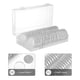 thumbnail image 5 of Contenedor de monedas de plástico redondo transparente con cápsulas de porta monedas de 40 piezas con caja de almacenamiento, 5 of 7