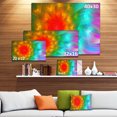 thumbnail image 3 of Large Red Alien Fractal Flower - Large Floral Canvas Art Print, 3 of 4