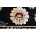 thumbnail image 4 of Transitional  Area Rug Tropical Black Floral Leaves Vines Bordered Rug - Actual 5' 2" x 7' 2", 4 of 5