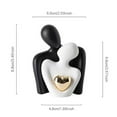 thumbnail image 2 of Mini Couple Statue Tv Stand Decor for Living Room,Abstract Bedroom Decor for Couples Sculpture Knick Knacks for Shelves,Valentine Anniversary Birthday,Show Pieces for Home Decor, 2 of 7