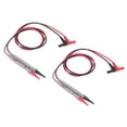 thumbnail image 2 of Cables de prueba para multímetro, conector Banana, velocidad de transmisión rápida, sonda de aguja chapada en oro, cables de prueba para electricista, 1000V, 20A, 2 of 5