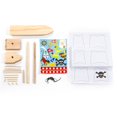 thumbnail image 2 of 12 Pack: Wooden Model Pirate Ship Kit by Creatology, 2 of 3