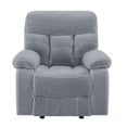 thumbnail image 2 of Benjara Charl 38 Inch Power Recliner Glider Chair, USB Charger Light Gray Polyester, 2 of 5