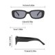 thumbnail image 3 of Gafas de sol con montura pequeña para hombre Gafas retro con estilo para mujer Diseño y moda europea, 3 of 5