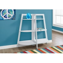 Monarch Specialties Bookshelf, Bookcase, Etagere, 3 Tier, 48"H, Office, Bedroom, White Laminate