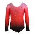 thumbnail image 1 of SYNPOS Gymnastics Leotards for Girls Long Sleeve Colorful Sparkle Leotard for Girl 5-12 Years, 1 of 13