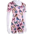 thumbnail image 2 of Femmes Sexy Body Manches Courtes Profond V Cou Combinaisons Shorts Pyjama Tenue, 2 of 6