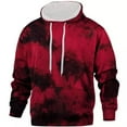 thumbnail image 4 of Men's Hoodies Pullover Hoodies Sweatshirts Modern Tie Dye Hoodie Casual Fall Winter, 4 of 4