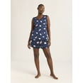 thumbnail image 3 of Joyspun Women's Printed Tank Top and Shorts Pajama Set, 2-Piece, Sizes XS-3X, 3 of 6