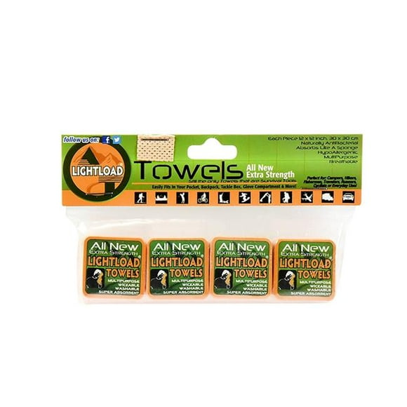 Lightload Towels extra stength 4 pack 12 x 12 in. Extra Stength Towel - Pack of 4