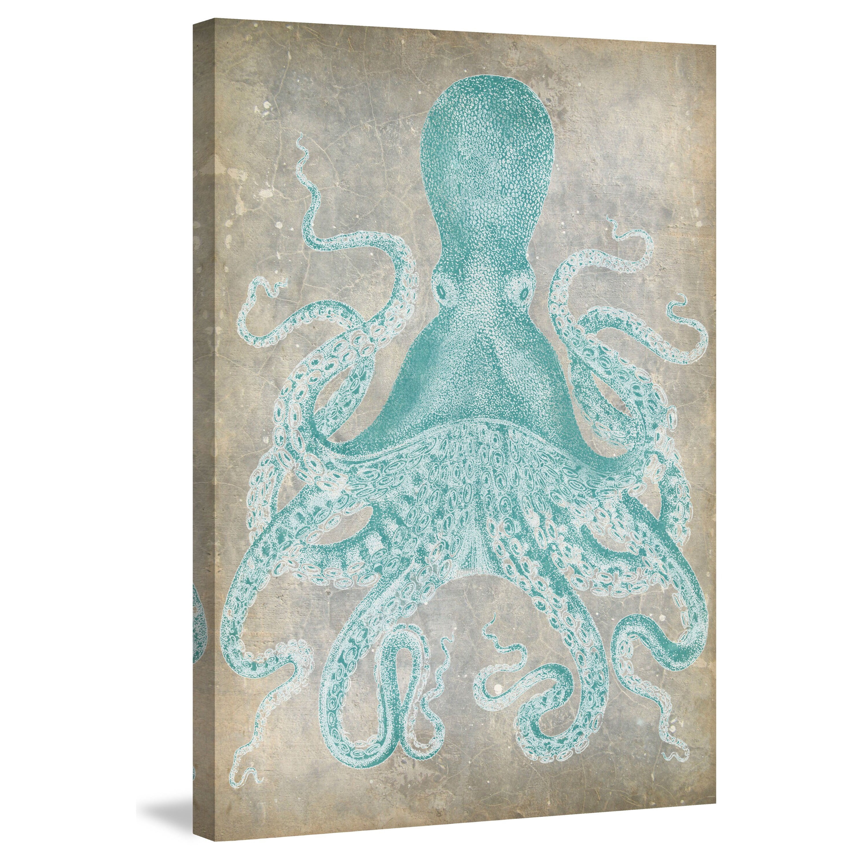 Marmont Hill "Spa Octopus I" Painting Print on Wrapped Canvas