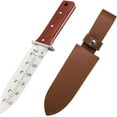 thumbnail image 1 of Diamond Sharpening Rod Included Hori Hori Garden Knife, Gradation Marks Stainless Steel Blade for Accurate Planting, 1 of 5