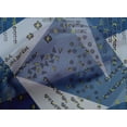 thumbnail image 4 of oneOone Cotton Poplin Medium Blue Fabric Triangle Geometric Sewing Material Print Fabric By The Yard 56 Inch Wide, 4 of 4