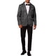 thumbnail image 2 of BLAZERS DE PUNTOS POLKA CHIC INSPIRADOS PARA HOMBRES, AJUSTE SLIM, CHAQUETAS DE NEGOCIO DE UN BOTÓN, M NEGRO, 2 of 6
