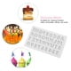 thumbnail image 4 of Moldes de letras para chocolate, moldes de silicona para fondant y chocolate, moldes de letras, moldes de Alfabeto, Herramientas para decoración de magdalenas para dulces de, 4 of 7