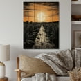 thumbnail image 2 of Designart "Tequila Sunrise Orange and Black Mexican Art" Mexican Print on Natural Pine Wood, 2 of 5