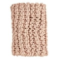 thumbnail image 5 of Saro Lifestyle Chunky Cable Knit Premium 100% Wool Throw Blanket Fog, 5 of 5
