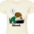 thumbnail image 3 of Peanuts - Peppermint Patty Mood - Juniors Fitted Graphic T-Shirt, 3 of 6