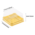 thumbnail image 2 of Mini-cajas Plastico Transparente,cupcakes,magdalenas,100pz dorado transparente, 2 of 5