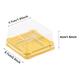 thumbnail image 2 of Mini-cajas Plastico Transparente,cupcakes,magdalenas,100pz dorado transparente, 2 of 5