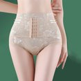 thumbnail image 2 of LNWUY Men's Tummy Control Shapewear Underwear High Waist Body Shaper Slimmming Girdle Waist Trainer Lace Briefs Beige XL, 2 of 9