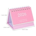 thumbnail image 7 of FOMIYES 2026 Pink Tabletop Calendar Compact Foldable Design for Office, 7 of 7