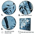 thumbnail image 3 of Designart "Serenity Amidst Wild Blue Bamboo II" Bamboo Floater Framed Canvas Art Print, 3 of 5